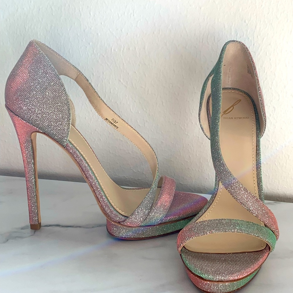 Brian Atwood Shimmer Heels - Size 7